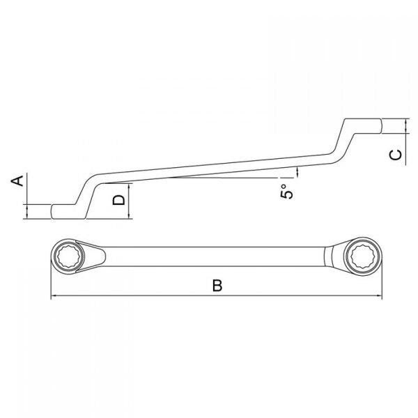 Chave Estrela 16x17mm Tramontina PRO - 2