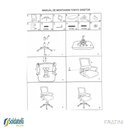 Ver mais imagens de Cadeira Office Giratória Tokyo Diretor Pp Preta Braços Fixos - Fratini