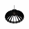 Lustre Pendente em Madeira - Stick Plate - Preto - 2