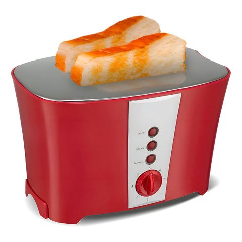 Máquina de Tostar Pão Torrada Torradeira Aço Inox 110v