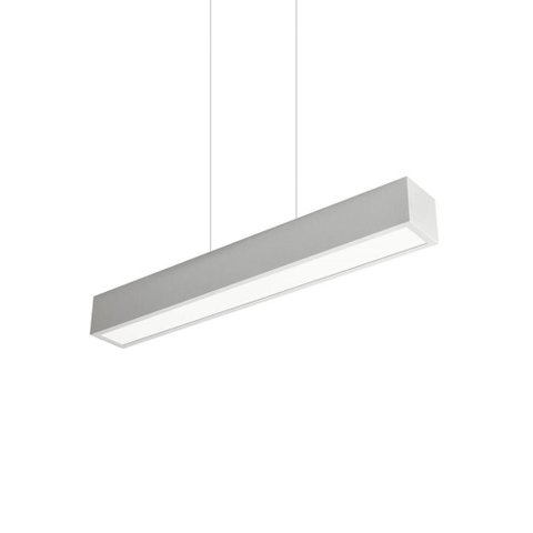 Lustre Pendente Newline Sobrepor V 466 Led Bivolt Branco 3000k Luz Amarela