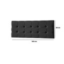 Ver mais imagens de Cabeceira Painel Estofada Grecia Suede Preto Casal 1,40m para Cama Box