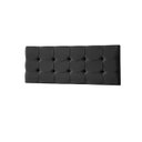 Ver imagem 2 de Cabeceira Painel Estofada Grecia Suede Preto Casal 1,40m para Cama Box