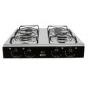 Ver imagem 1 de Fogão Cooktop a Gás Clarice Júnior 4 Bocas Inox Trempes Esmaltadas Preto 110V