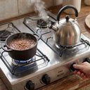 Ver imagem 2 de Fogão Cooktop a Gás Clarice Júnior 4 Bocas Inox Trempes Esmaltadas Preto 110V
