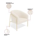 Ver imagem 3 de Poltrona Sala Decorativa Kit 2 Stella Base Alta Tubo Champanhe Veludo Cotelê D03 - D’Rossi