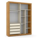 Ver imagem 3 de Dormitório Tutto New 4 Portas, Cômoda 4 Gavetas e Berço Off White/freijó com Capitonê - Matic M