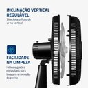 Ver imagem 3 de Ventilador de Mesa 40cm Turbo Mondial 140w Preto/prata Nvt-40-8p-b - 127v