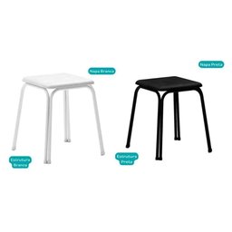 Kit 2 Banqueta de Cozinha 1748 4 Un Branco-courano Branco - Carraro - 5