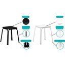 Ver imagem 6 de Kit 2 Banqueta de Cozinha 1748 4 Un Branco-courano Branco - Carraro