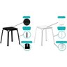 Kit 2 Banqueta de Cozinha 1748 4 Un Branco-courano Branco - Carraro - 6