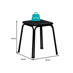 Kit 2 Banqueta de Cozinha 1748 4 Un Branco-courano Branco - Carraro - 2