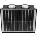 Ver imagem 5 de Arandela Solar 4w 4 Fachos 3000k Ip65 Led Externa Preta
