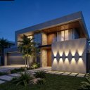 Ver mais imagens de Arandela Solar 4w 4 Fachos 3000k Ip65 Led Externa Preta