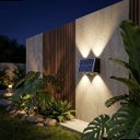 Ver imagem 4 de Arandela Solar 4w 4 Fachos 3000k Ip65 Led Externa Preta