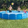 Piscina Circular de Armação de Metal Galvanizado 4.57m x 84cm 11.325 Litros Bomba Filtro - 3