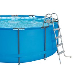 Piscina Estruturada 16.015l 4.57m x 1.22m + Filtro 3028 l/h + Lona + Escada - 110v - 8