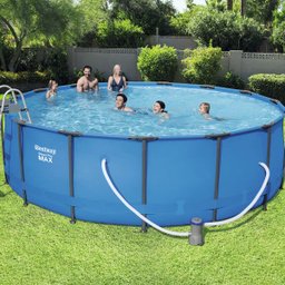 Piscina Estruturada 16.015l 4.57m x 1.22m + Filtro 3028 l/h + Lona + Escada - 110v - 7