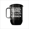 Caneca 850ml Alumínio Ave Maria Prepara O Fígado Cor:Preto - 1