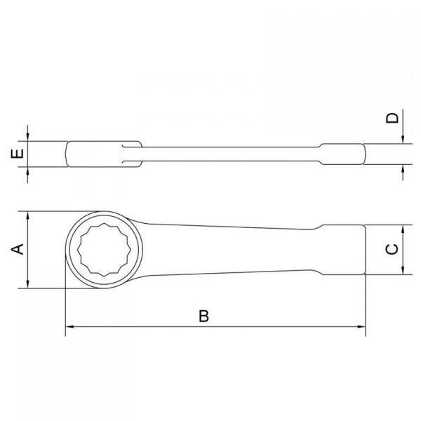 Chave Estrela de Bater 1.3/4" Tramontina PRO - 2