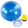Bola de Pilates 65cm Gym Ball com Bomba de Ar - Azul Escuro - 1