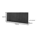 Ver imagem 3 de Cabeceira Painel Vitoria 193 cm Suede Azul Tiffany