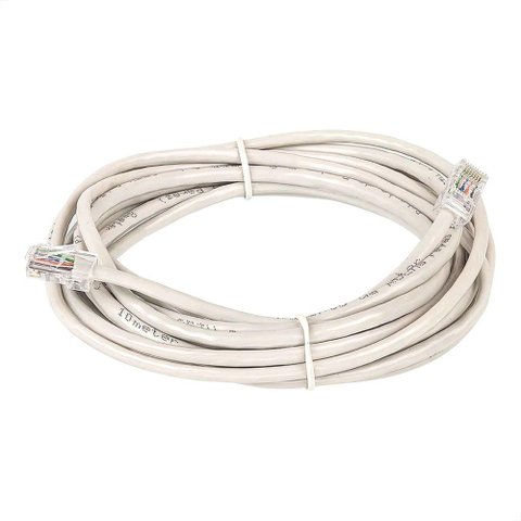 Cabo de Rede Cat5e Montado Branco - 80 Metros