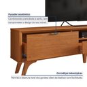 Ver imagem 7 de Rack para TV até 75 Polegadas 100% MDF 220cm Pés em Madeira Maciça Laqueado 3 Gavetas Áustria