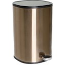 Ver imagem 1 de Lixeira Redonda em Metal com Pedal 5 Litros Rose Gold