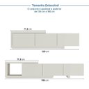 Ver imagem 5 de Rack Extensível para TV até 50 Polegadas 195cm Aruá CabeCasa MadeiraOriginals