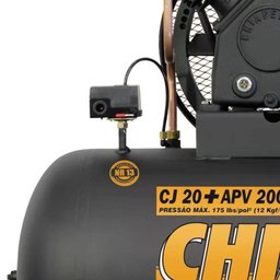 Compressor De Ar 20 Pés 200 Litros Trifásico De Alta Pressão - 4