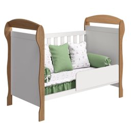 Berço Mini Cama Danny Branco Fosco/Mezzo Fosco - Reller Móveis - 3 Berço Mini Cama Danny Branco Fosco/Mezzo Fosco - Reller Móveis - 3