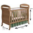 Ver imagem 2 de Berço Mini Cama Infantil Danny Mezzo Fosco Quarto de Bebê - Reller Móveis