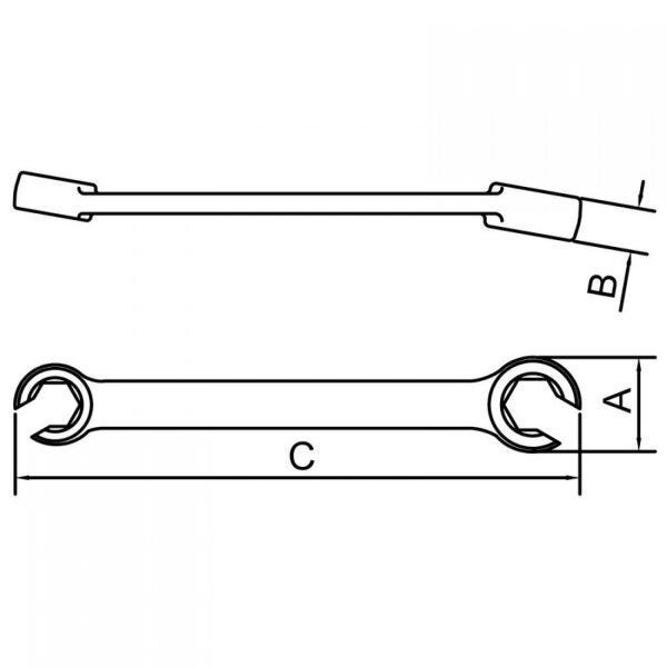 Chave Poligonal Aberta 3/8x7/16" Tramontina PRO - 2