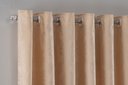Ver imagem 4 de Cortina Jacquard Luxo em Tecido Semi Blackout Sala 4,00x2,80:palha