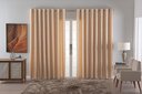 Ver imagem 2 de Cortina Jacquard Luxo em Tecido Semi Blackout Sala 4,00x2,80:palha