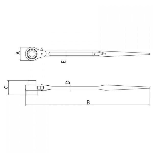 Chave Catraca 22x24mm Tramontina PRO - 2