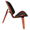 Ver imagem 3 de Poltrona Shell Corino Preto - D'Rossi