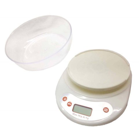 Balança para Cozinha Digital com Cuba Acrilico 5kg de Alta Precisao