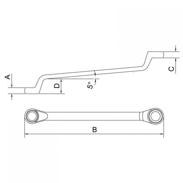 Chave Estrela 3/8x7/16" Tramontina PRO - 2