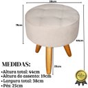 Ver mais imagens de Jogo Conforto 1 Namoradeira 2 Poltronas com 1 Puff Resistente para Sala de Estar Luxo Recepção