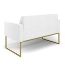 Ver imagem 7 de Sofá 2 Lugares Namoradeira Industrial Dourado Marisa Bouclê D03 - D’Rossi