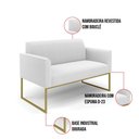 Ver imagem 3 de Sofá 2 Lugares Namoradeira Industrial Dourado Marisa Bouclê D03 - D’Rossi
