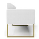 Ver imagem 6 de Sofá 2 Lugares Namoradeira Industrial Dourado Marisa Bouclê D03 - D’Rossi