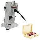 Ver imagem 1 de Tupia Laminadora 440w - 60hz - 220v + Jogo de Fresas para Tupia 12 Peças