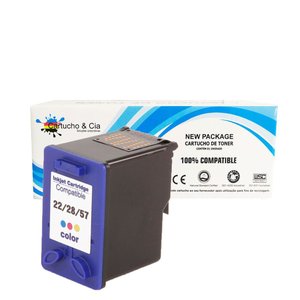 Cartucho de Tinta Compatível 22 Colorido C9352ab C9352al