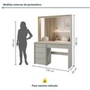 Ver imagem 4 de Penteadeira 5 Gavetas Prime 100% MDF com Espelho
