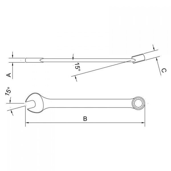 Chave Combinada 6mm Tramontina PRO - 2