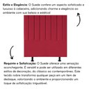 Ver imagem 2 de Cabeceira Estofada Cama King 195 Cm Sara Suede e Frame Cor:vermelho