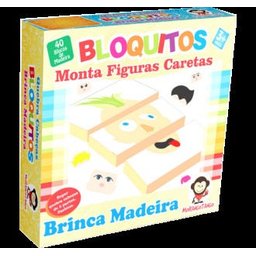 QUEBRA CABEÇA BLOQUITOS CARAS E CARETAS - 1